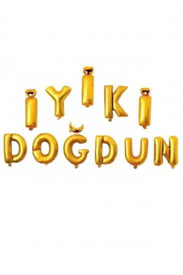 İyiki Doğdun Gold Folyo Balon Set