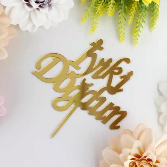 İyiki Doğdun Pleksi Gold