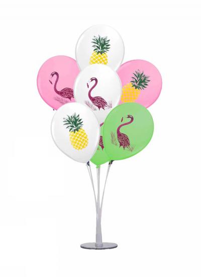  Flamingo Balon Standı + 7 Adet Balon Dahil