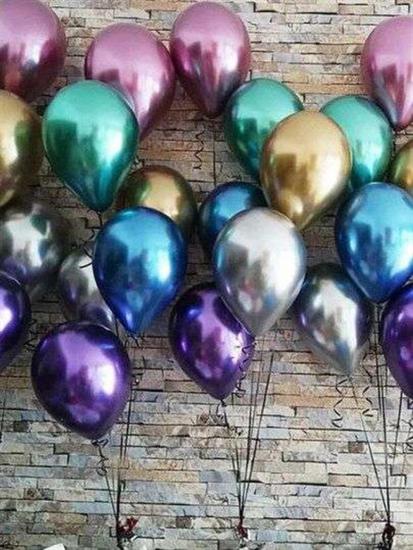 Krom Balon 10 Adet