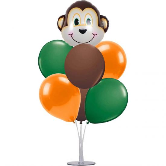 Maymun Safari Balon Standı + 7Adet Safari Balon