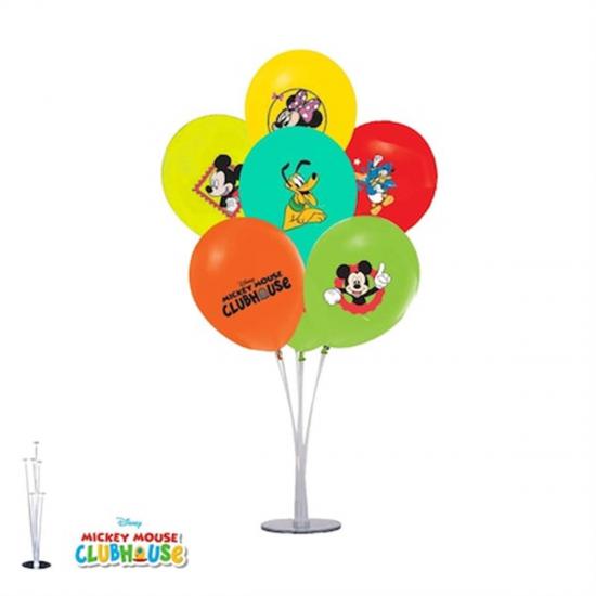 Mickey Mouse Balon Standı + 7adet Mickey Balon