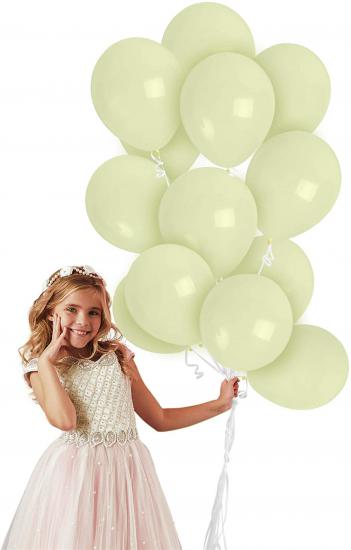 Sarı Makaron Balon (soft balon) 10 Adet