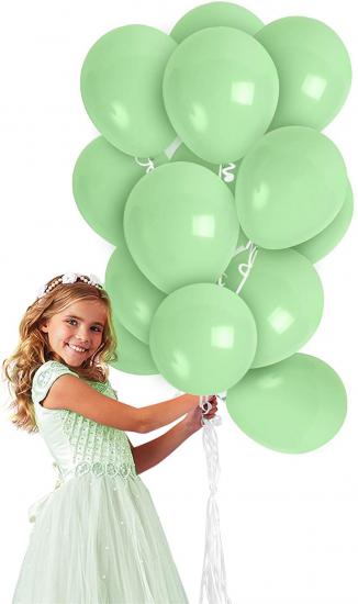 Yeşil Makaron Balon (soft balon) 7 Adet