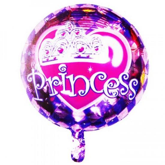 Happyland Prenses Baskılı Yuvarlak Folyo Balon