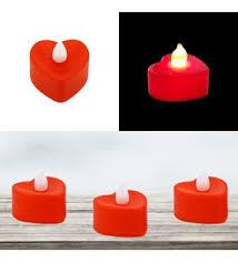 Kırmızı Tealight Pilli Led mum