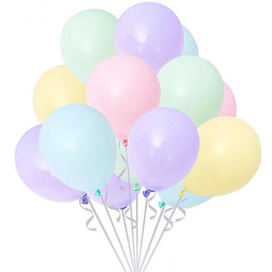 Makaron Pastel Soft Balon Karışık Renkli 7 Adet