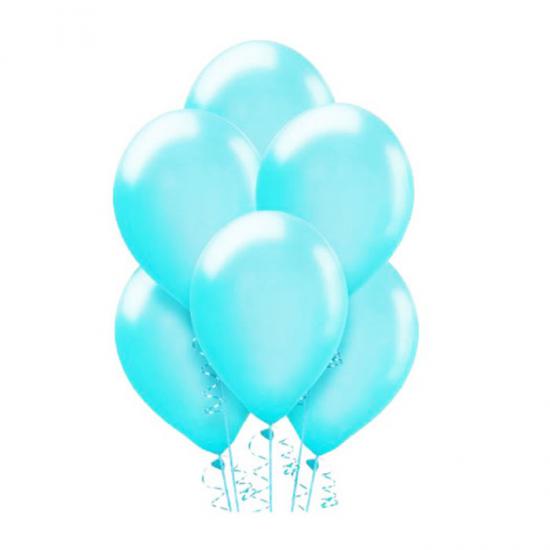 Makaron Pastel Soft Balon Mavi Renkli 30 Adet