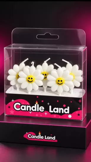 Candle Land Papatya Pasta Mumu – 5’li Set