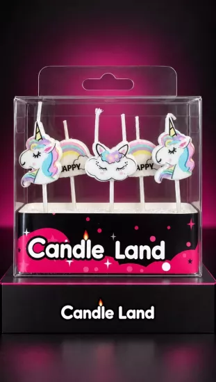 Candle Land 5’li Unicorn Pasta Mumu
