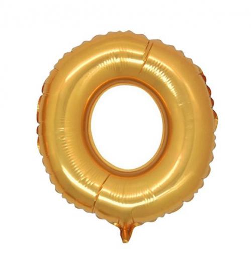 O Harf Altın Folyo Balon 40 inç 100 cm