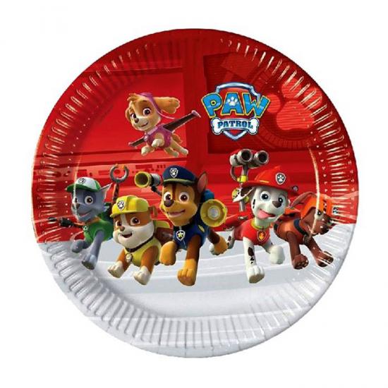 Paw Patrol Parti Malzemeleri Konseptli Karton Tabak 23 cm - 8 Adet