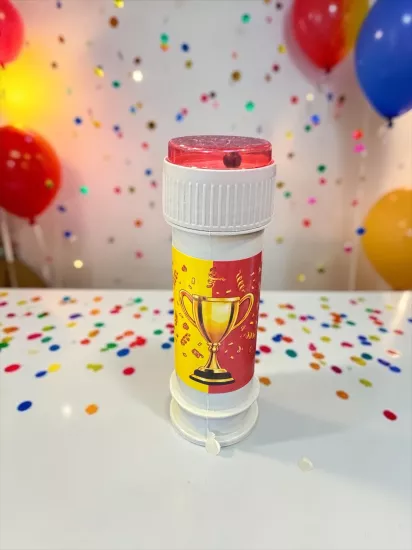 Happyland Sarı Kırmızı Taraftar Baloncuk Köpük 1 Adet Doğum Günü Hediyesi Dağıtmalık Hediye