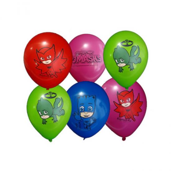 Pijamaskeliler | Pj Masks Baskılı Pastel Balon 7 Adet