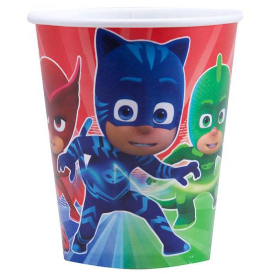 PJ Masks Pijamaskeliler Doğum Günü Karton Bardak 8’li