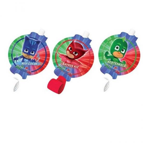 PJ Masks Pijamaskeliler Doğum Günü Kaynana Dili - 6 Adet