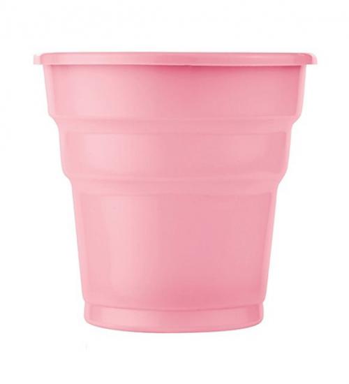 Plastik Bardak, Pembe - 25 Adet