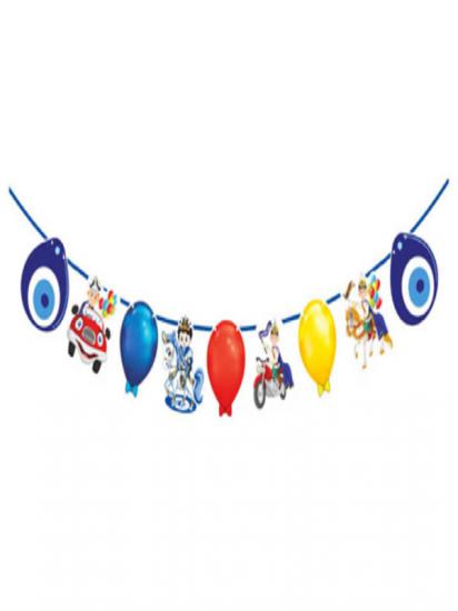 Happyland Sünnet Açılır Dekoratif Banner