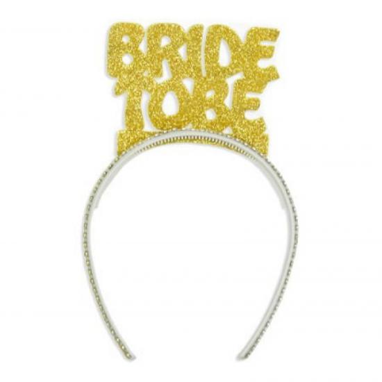 Bride To Be Simli Taşlı Altın Rengi Taç 1 Adet