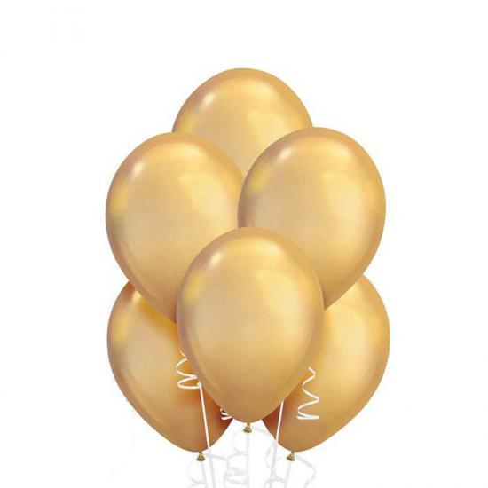 Krom Gold Metalik Balon 7 Adet