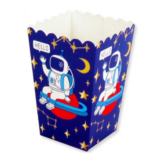 Uzay Temalı Mısır Popcorn Kutusu 8ad