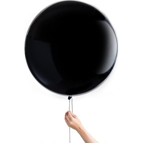 Happy Land Jumbo Kız Bebek İçin Siyah balon